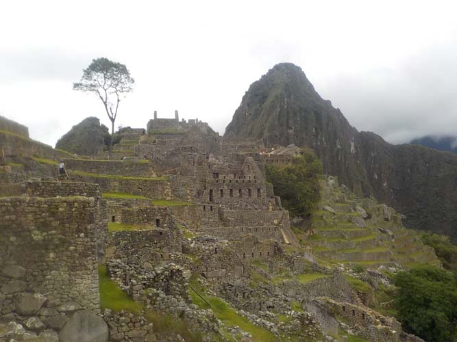 Arriving at Machu Picchu